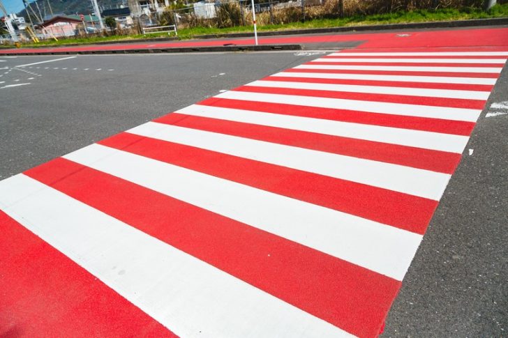 紅白の横断歩道があるのは日本で宮崎のココだけ ほんとの宮崎